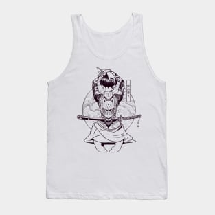 Kitsune Fury - Black and White version Tank Top